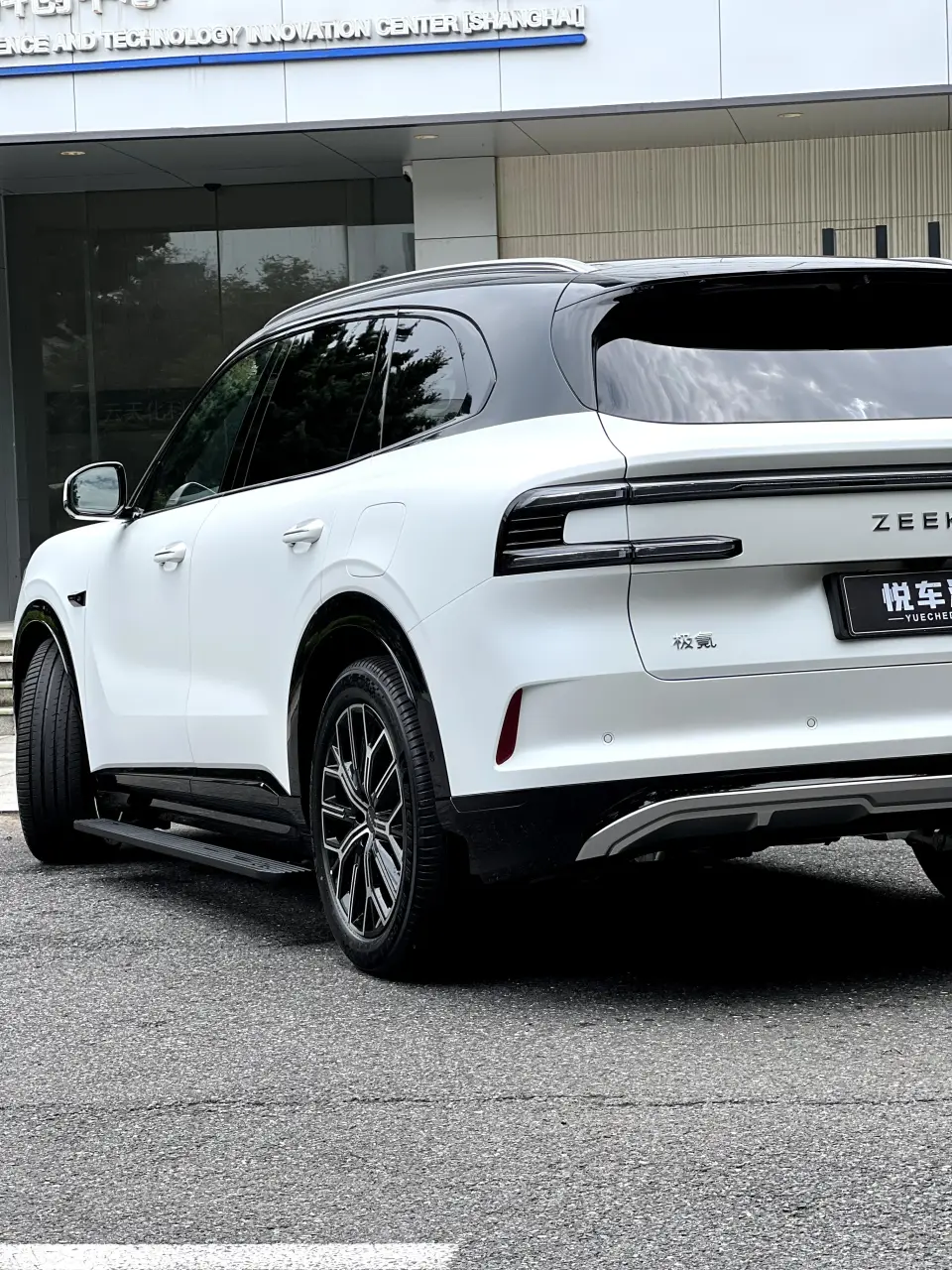 极氪8x白色 熊猫撞顶+哑光车衣