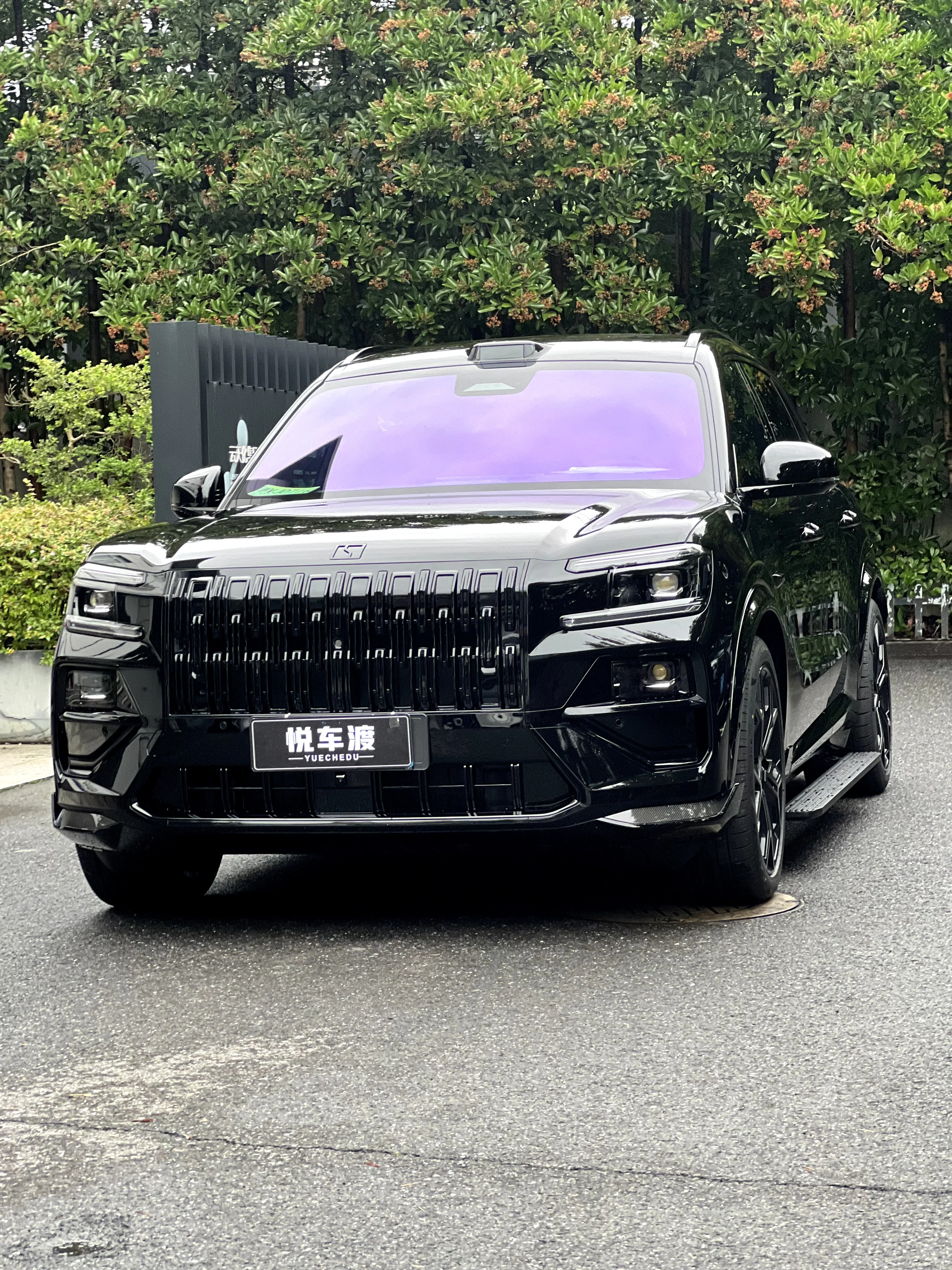 极氪8x曜影黑色亮光车衣