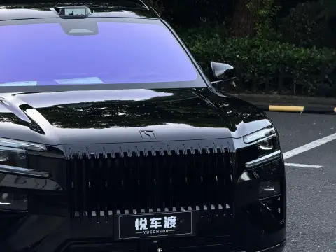 黑色极氪8x 亮光车衣 护板 帝王紫