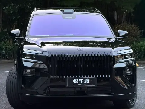 黑色极氪8x 亮光车衣 护板 帝王紫