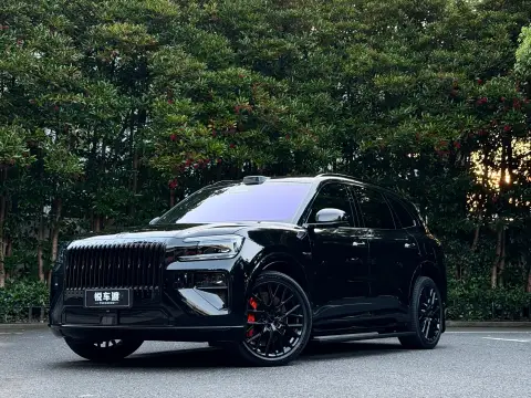 黑色极氪8x 亮光车衣 护板 帝王紫