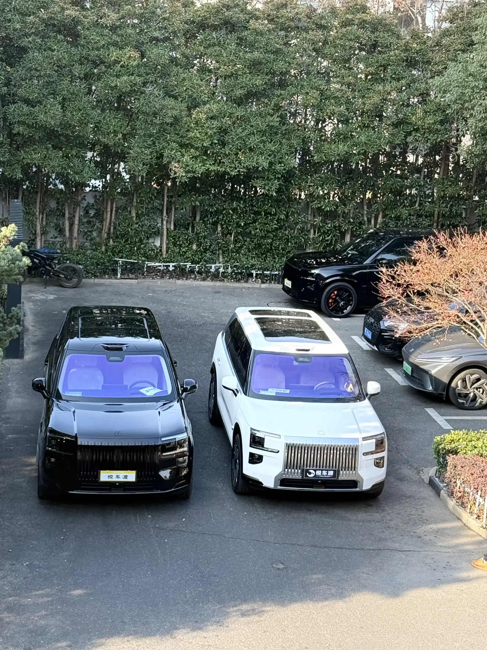 黑白极氪9X升级效果对比 施工实拍 1
