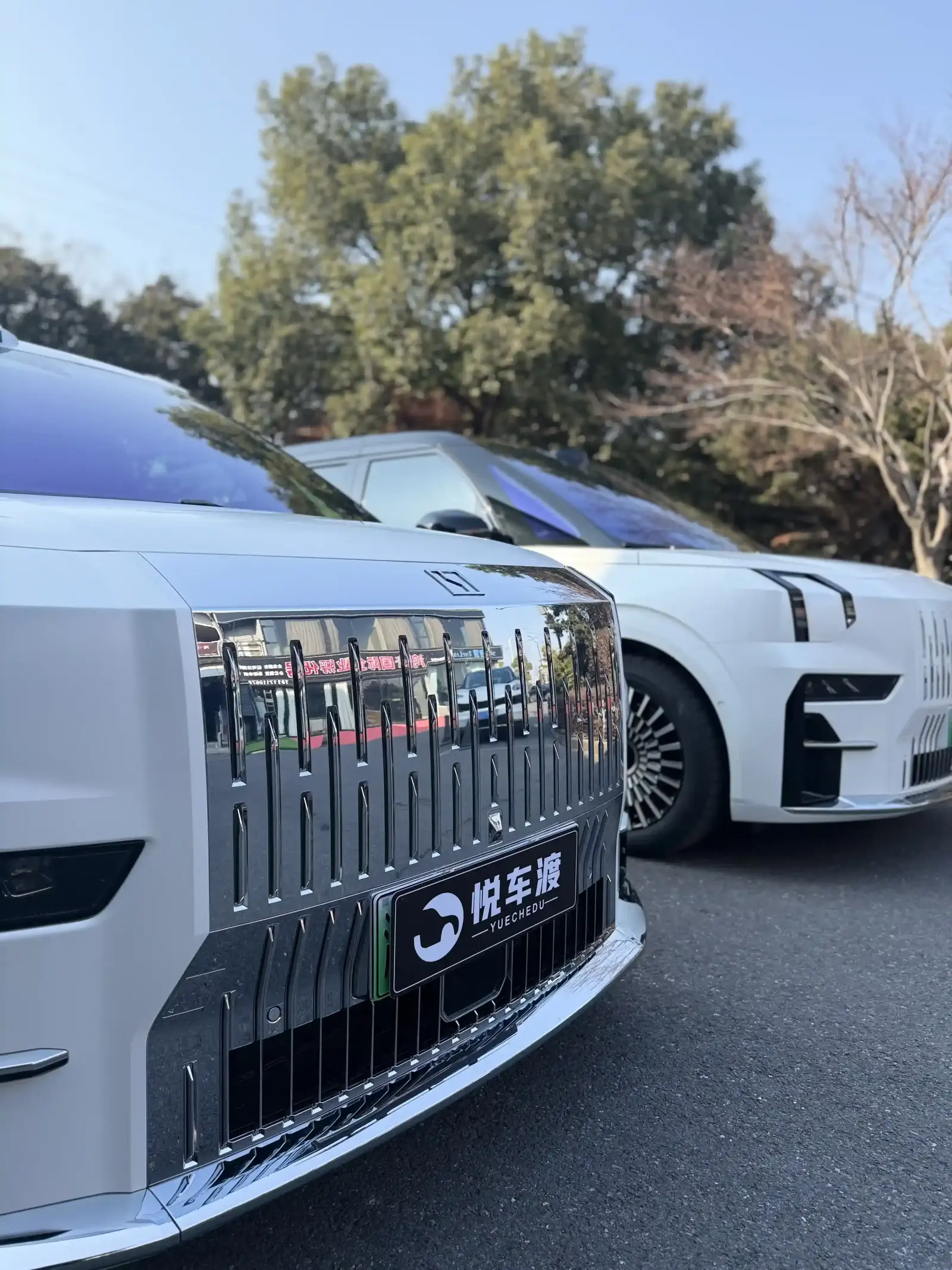 两台白色极氪009车衣玻璃膜+底盘护板升级 施工实拍 4