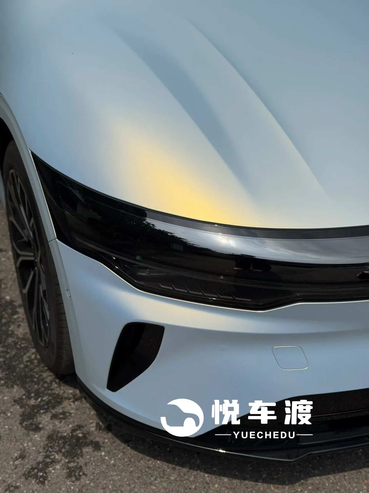 极氪007GT改色：远峰蓝魅金，听着就很亮的感觉 施工实拍 8