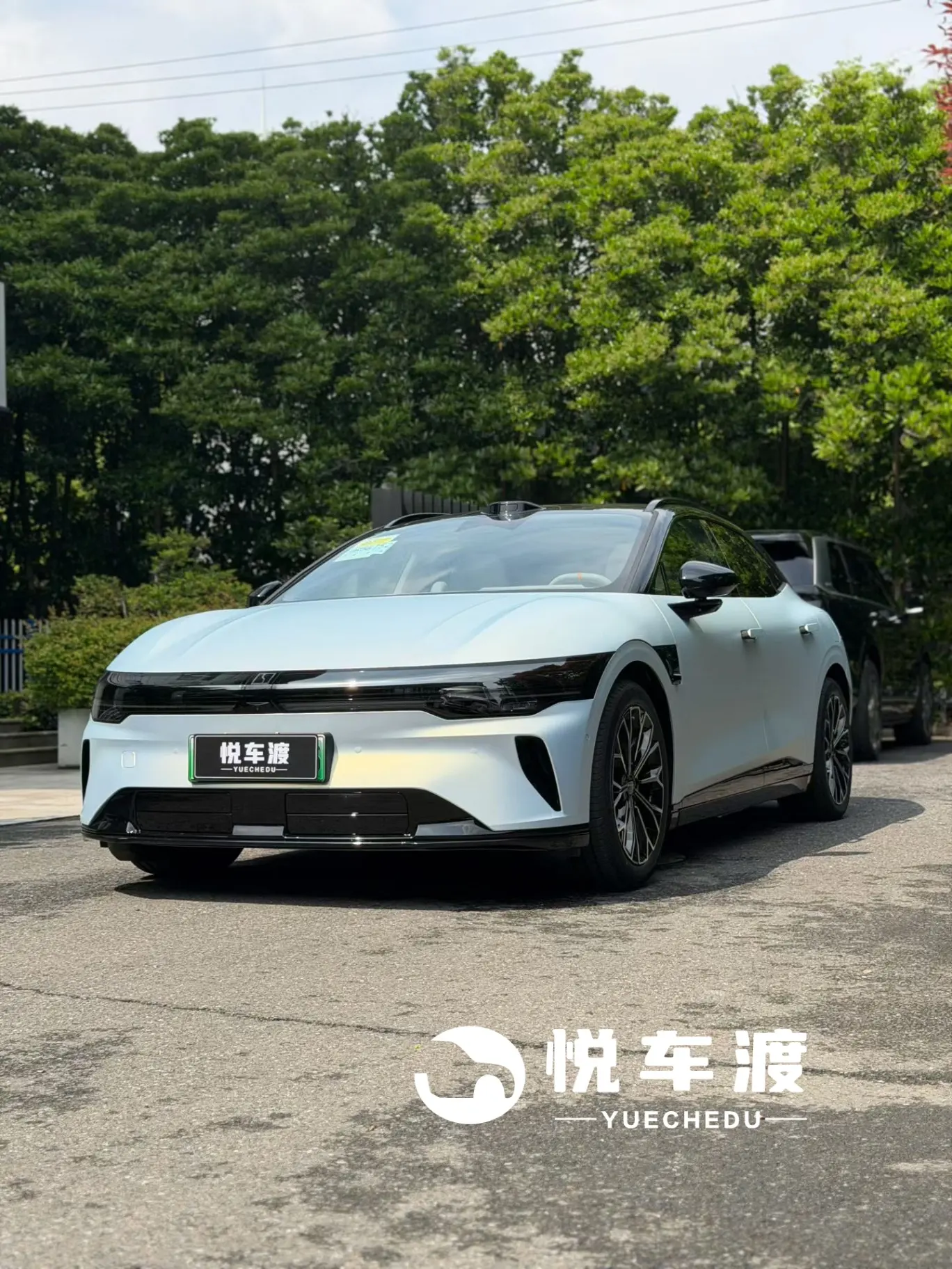 极氪007GT改色：远峰蓝魅金，听着就很亮的感觉 施工实拍 2