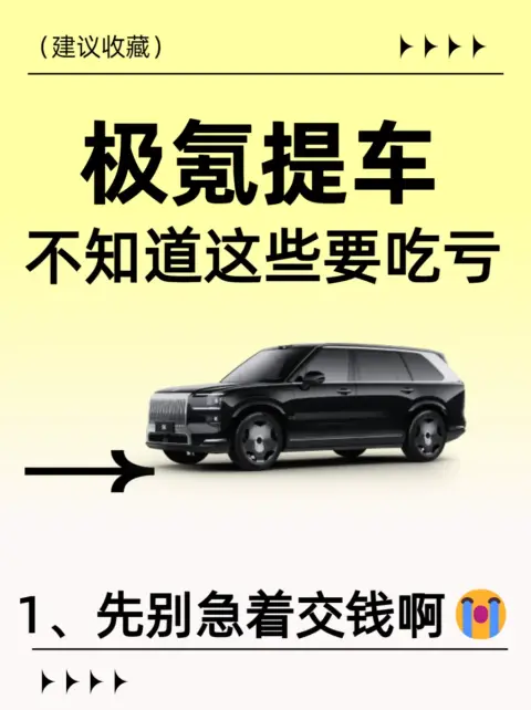 极氪车主必看，提车千万别交这些智商税